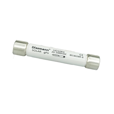 Cầu chì Dc cao áp 1500VDC, Cầu chì cáp điện năng lượng mặt trời bằng gốm