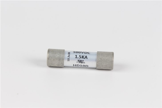 Hộp mực gốm Pv năng lượng mặt trời 10 * 38mm Hrc Fuse Loại hình trụ Gg