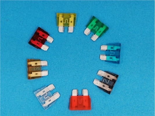 Mạ đồng thiếc PBT Cầu chì mini LED xe hơi 1A-40A Dòng điện định mức