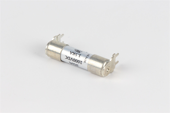 Công suất phá vỡ cao Cầu chì Dissmann 10x38mm, Cầu chì gốm hai chân được chứng nhận UL