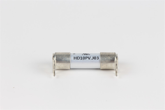 Cầu chì gốm 10x38mm Điện áp cao HD10D.J03 Cầu chì gắn tấm hàn được chứng nhận UL Sản xuất tại Trung Quốc