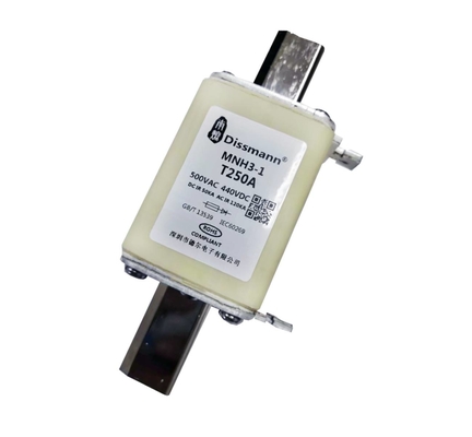 Điện áp cao Loại NH HRC Cầu chì Công suất ngắt cao 250A Dòng định mức