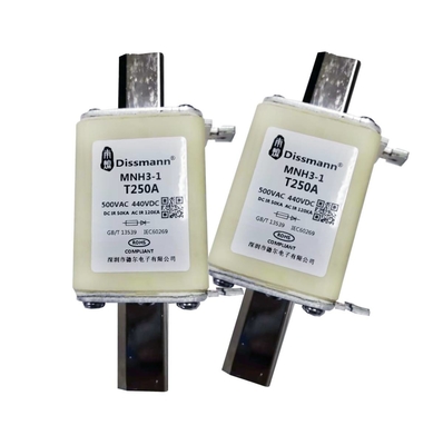 Điện áp cao Loại NH HRC Cầu chì Công suất ngắt cao 250A Dòng định mức