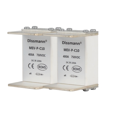Cầu chì PV năng lượng mặt trời 750volt Vật liệu gốm cao áp Dòng MEV