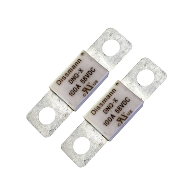 Cầu chì ô tô bằng gốm DC 200 Amp Độ đứt thấp với chân hợp kim đồng