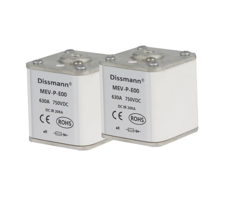 Cọc sạc Cầu chì PV năng lượng mặt trời DC20KA Công suất phá vỡ Chất liệu gốm