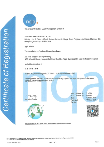 Trung Quốc Dissmann | Global Expert Fuse for EV | HEV | Photovoltaic | Battery | Energy Storage Solutions Chứng chỉ